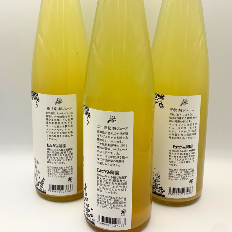 梨　再出品分 数量限定)【簡易包装】選べる梨ジュース2本セット 果汁100％ 500ml た