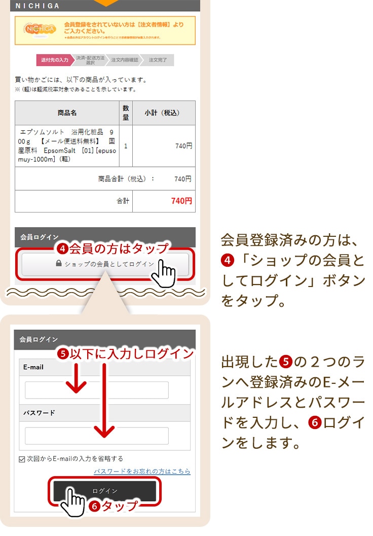 定期購入のご案内｜NICHIGAオンラインショップ