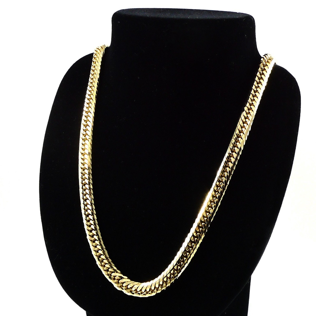 18金 喜平 20面 トリプル 100g 60cm 幅8.2mm ゴールド ネックレス 中折
