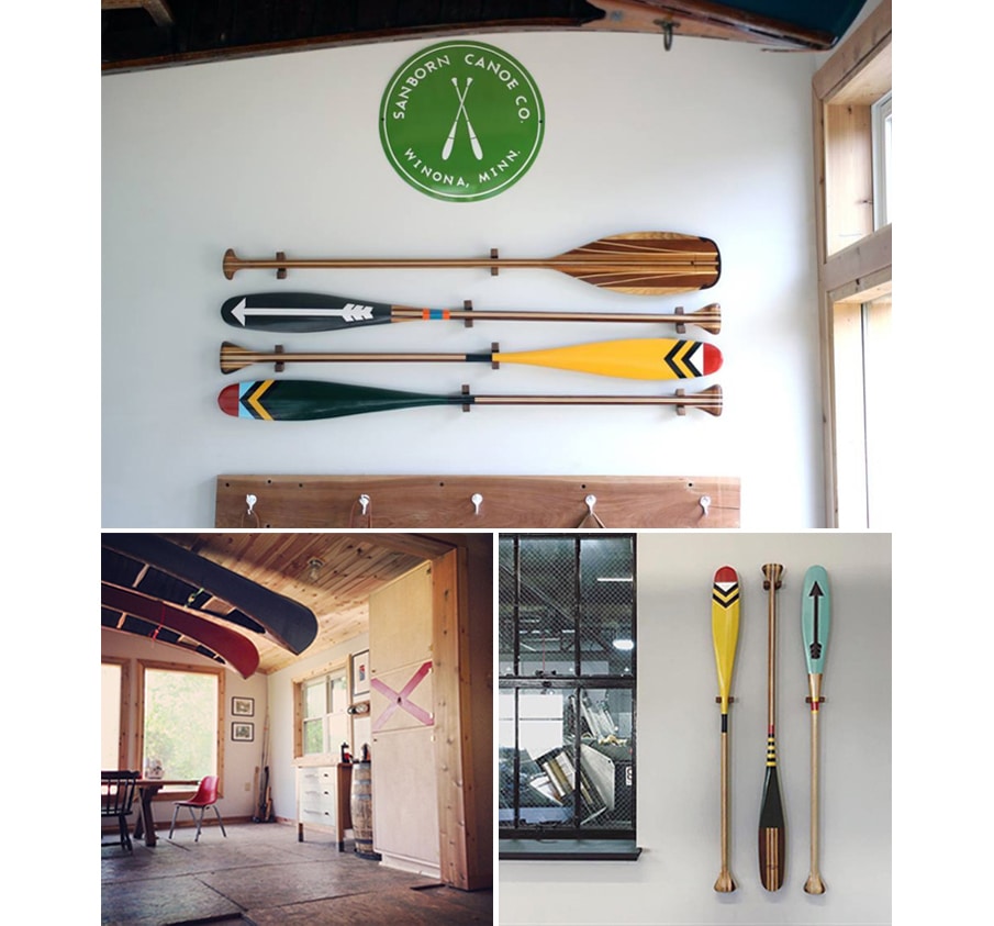 SANBORN CANOE COMPANY | Artisan Painted PADDLE WEST カヌーパドル-TRUSS FURNITURE  & GENERAL STORE