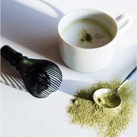 【特別価格】煎茶ラテセット（黒茶筅 + ラテ用粉末煎茶）