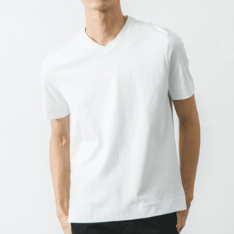 【大人のドレスTシャツ／Vネック】スマートフィット