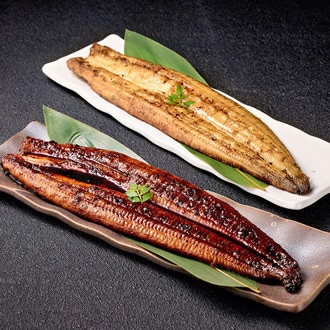 蒲焼・素焼各1尾セット(220g)大サイズ
