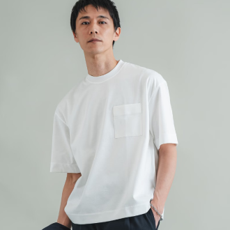 着た瞬間に感じる涼しさ【接触冷感ポケットT】ワイドフィット