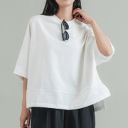 着た瞬間に感じる涼しさ【オーバールーズフィット 接触冷感T】