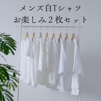 メンズ白Tシャツお楽しみ２枚セット