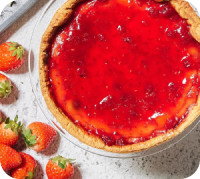 真っ赤ないちごのニューヨークチーズタルト