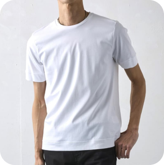 究極のコットン使用【大人のドレスTシャツ】スマートフィット