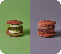 テリーヌどら焼き食べ比べ6個入り（大和抹茶3個・ショコラ3個）