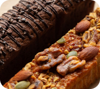 濃厚な2つのパウンドケーキ