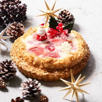 【Xmas限定】いちごとチーズプリンタルト