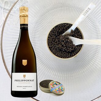＜数量限定＞フランス産フレッシュキャビアとシャンパーニュのグルメセット[al]