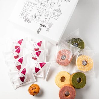 釜だしポテト8個とバームクーヘン6個入りBOX