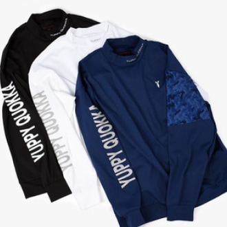 MENS ストレッチ PREMIUM CAMO モックネック