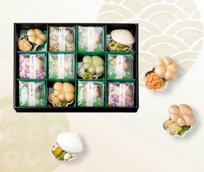 お茶漬最中とお吸い物最中のセット