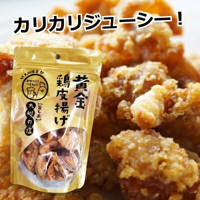 送料無料》九州丸一食品 黄金鶏皮揚げ (九州の塩)50g | 食品