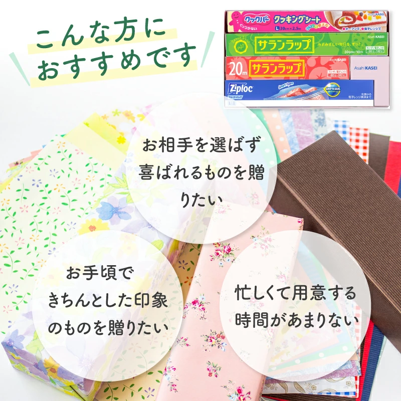 サランラップやジップロック入り 実用性抜群