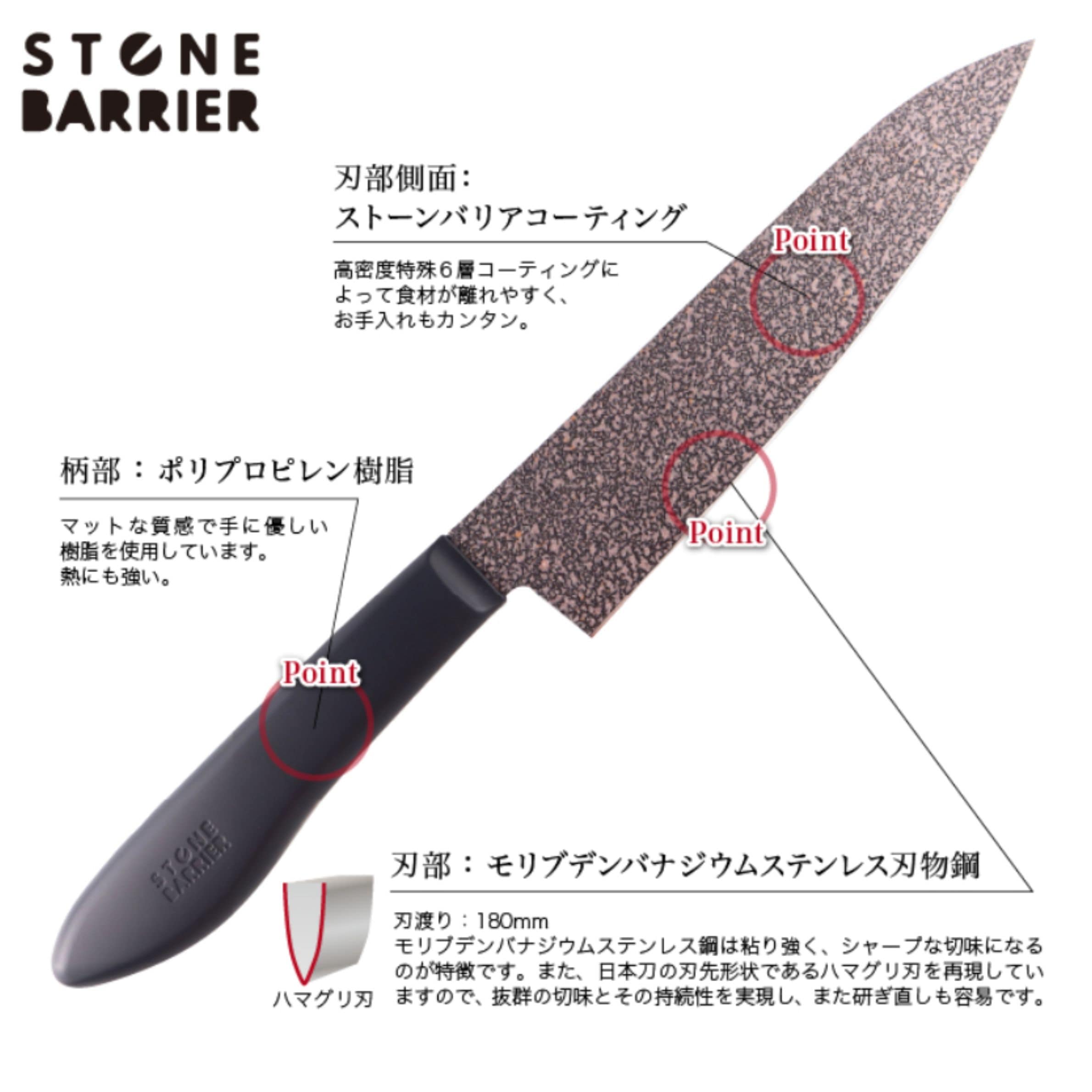 ストーンバリア包丁ライトタイプセット
