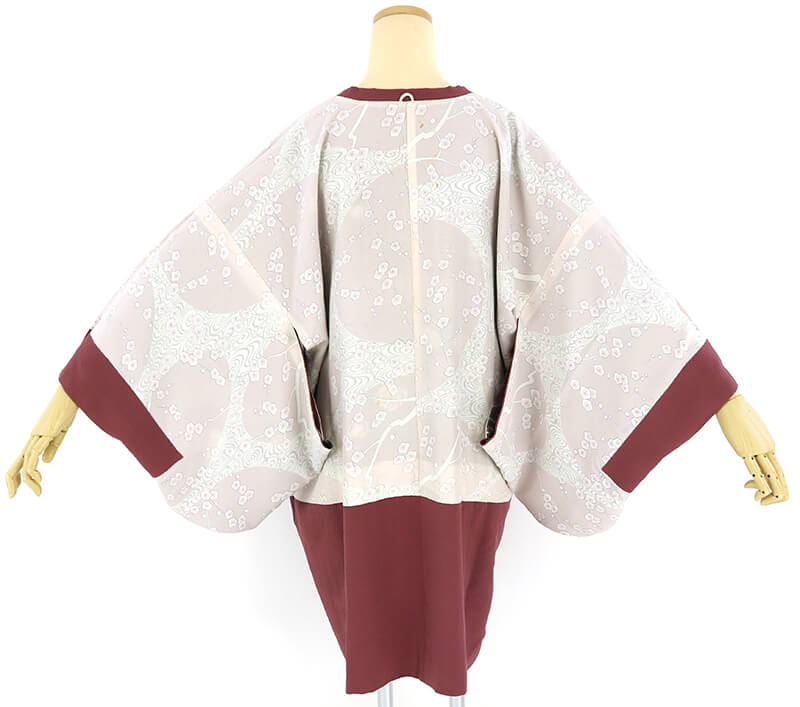 中古 絵羽柄 辻が花文様の道行コート リサイクル 正絹 レディース 防寒 ピンク 裄66cm あす楽対応 羽織 コート 忠右衛門 リサイクル着物専門店