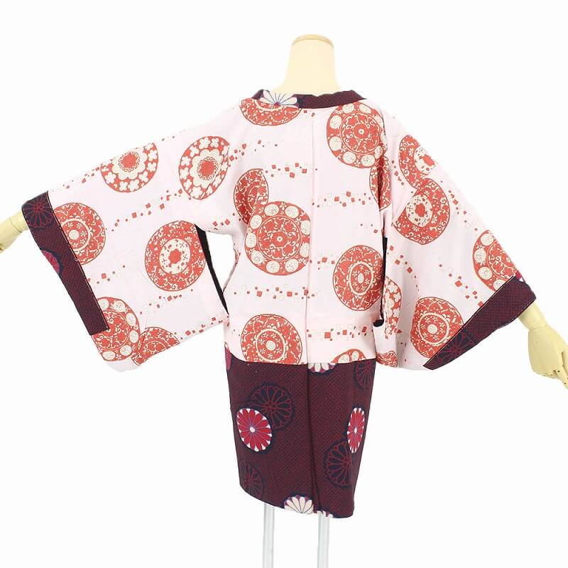 クリスマスツリー特価！ 正絹 長羽織 金彩 A-1092 kimono antique 着物