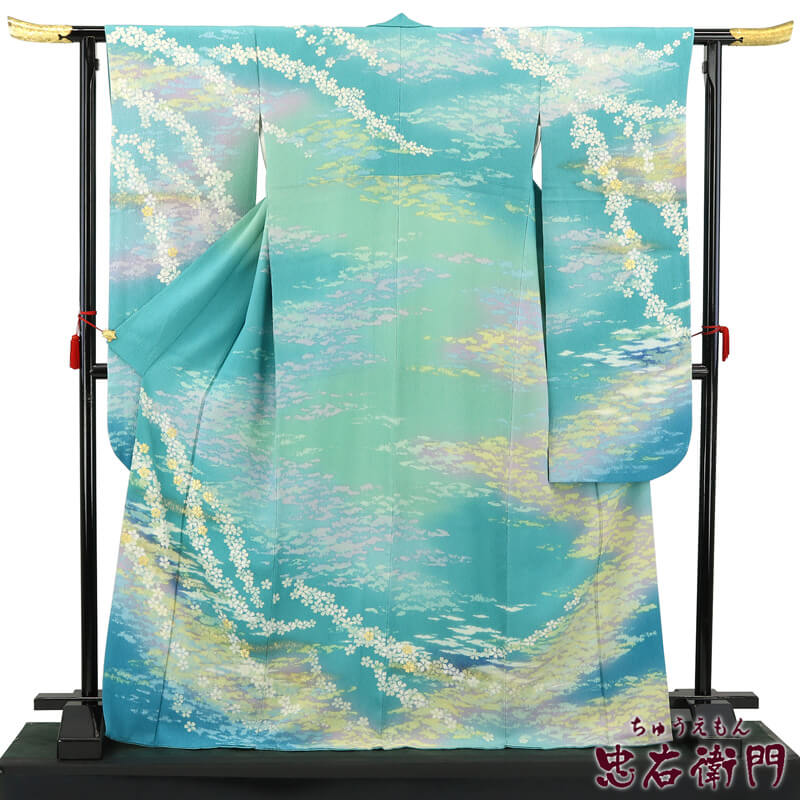 中古 忠右衛門 振袖 レディース 販売 貸衣装処分品 正絹 フォーマル 裄68 5cm 大きいサイズ 送料無料 あす楽対応 最新掲載 新着コーナー 忠右衛門 リサイクル着物専門店