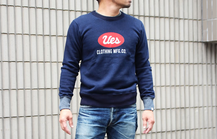 UES OFFICIAL ONLINE SHOP | インディゴロゴスウェット