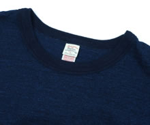 652531 No.7 YARN-DYED INDIGO T-SHIRT