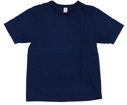 652531 No.7 YARN-DYED INDIGO T-SHIRT