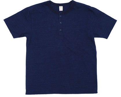 652531 No.7 YARN-DYED INDIGO T-SHIRT