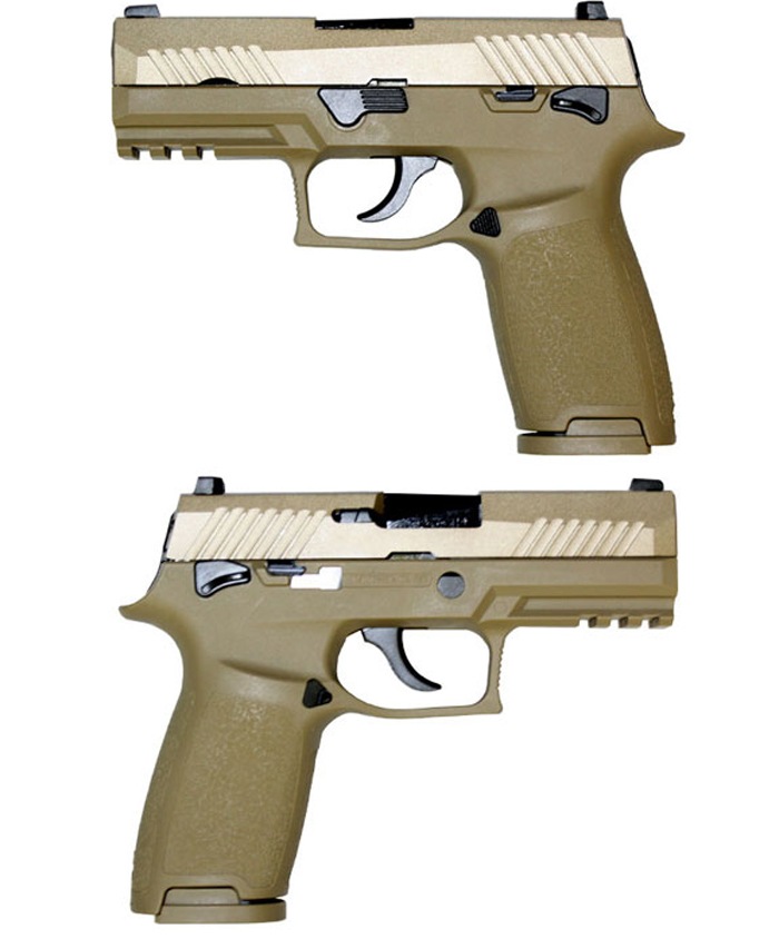 AEG SIG P320コンパクト(M18) ガスブローバック TAN（刻印無）※ハーフ