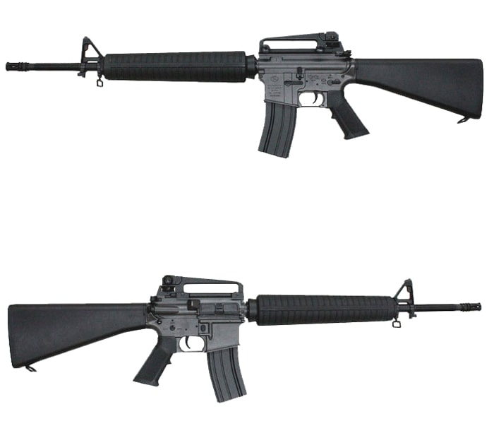 CM009BK M16A4 フルメタル電動ガン BK【180日間安心保証つき】