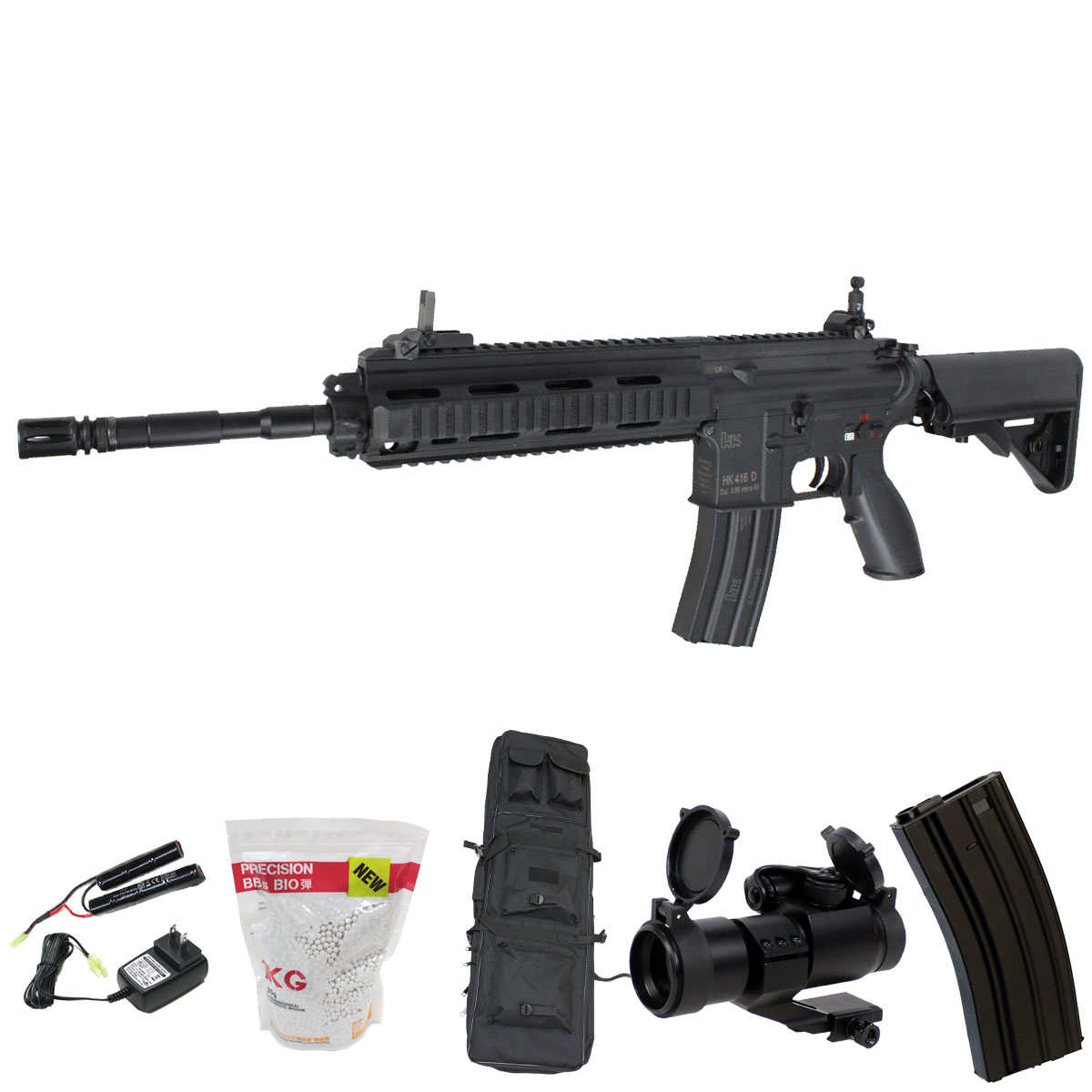 クリスマスBOX！7点セット】S&T HK416D14.5RS スポーツライン G3電動ガン（電子トリガーシステム搭載）BK【180日間安心保証つき】