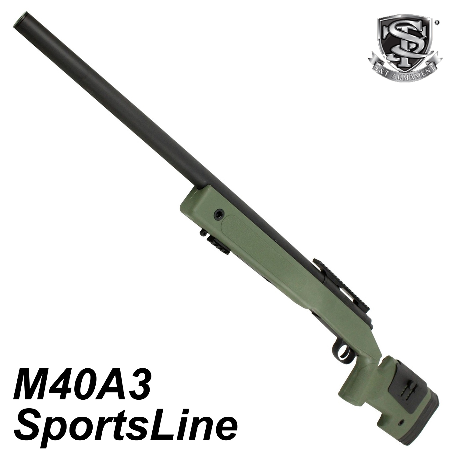 S&T M40A3 スポーツライン エアーコッキング ライフル OD【180日間安心 