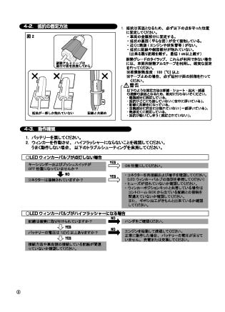 フロントウインカーポジションキット_ハイフラッシャー防止キャンセラー抵抗 取説