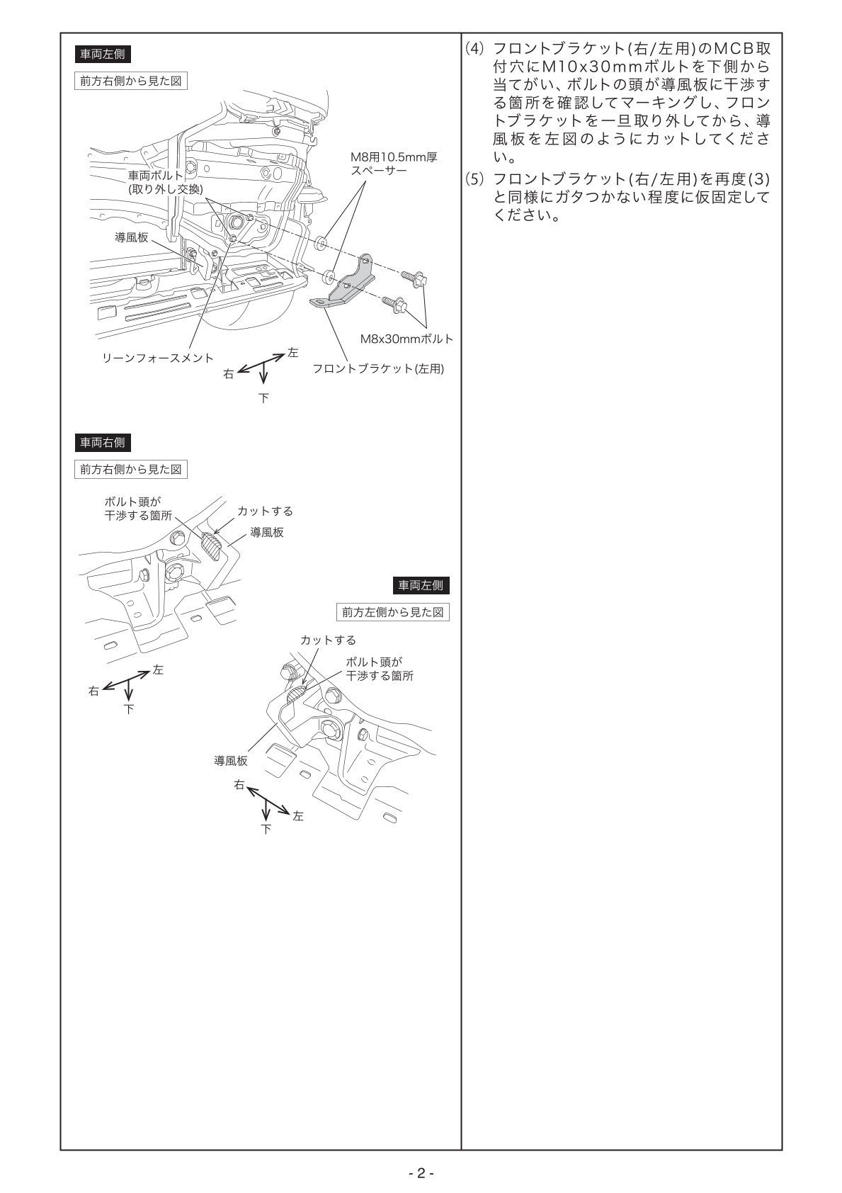 タウンエース バン専用MCB 取説