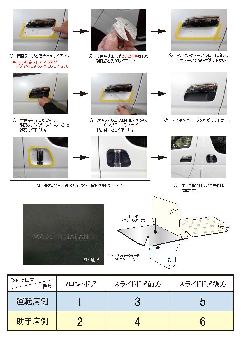 ハイエース200系 専門店 ユーアイビークルのハイエース ドアノブ