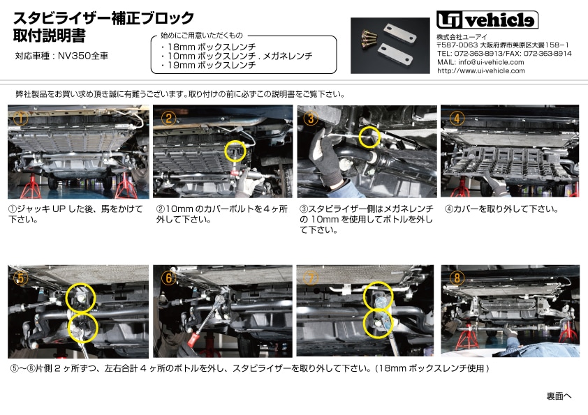 スタビライザー補正ブロック) 取説