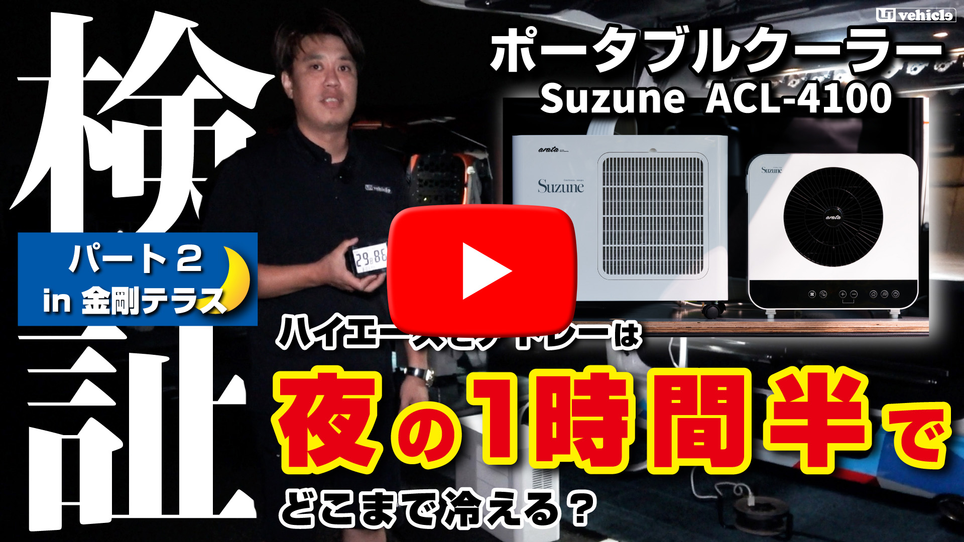 ポータブルクーラー検証 in 金剛テラス