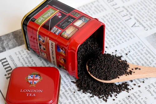 イギリスのシンボル、ロンドンバス・ポスト・テレフォンボックスのかわいい缶入り紅茶のセット