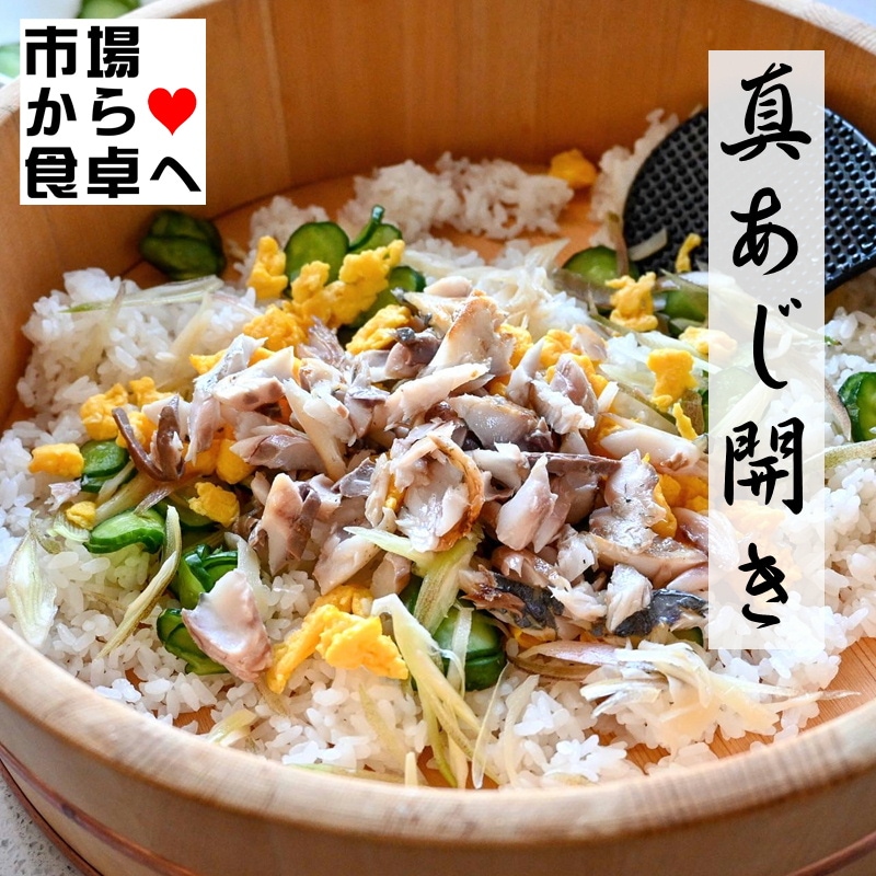 真あじ ひもの 5枚入り 【九州産】朝食の定番！魚をたべよう【冷凍便】-小田原 うまいもの市場