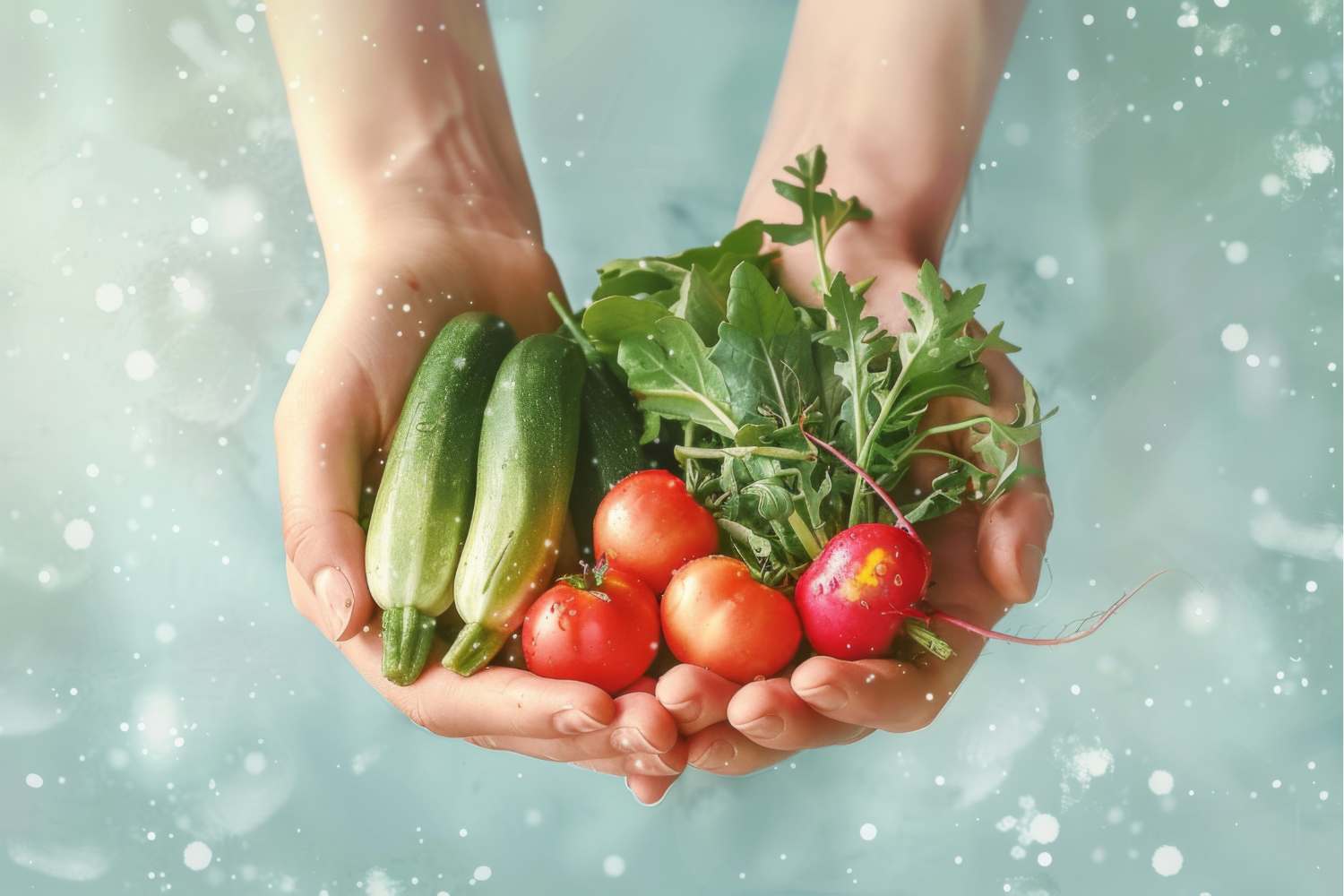 「手ばかり」と「色」で野菜を上手に摂ろう！