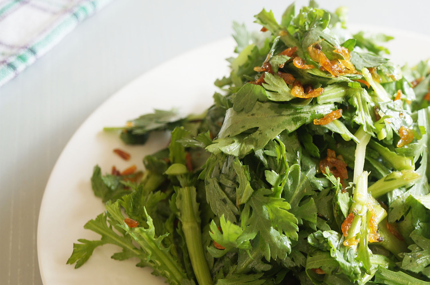 その葉物の使い方、ちょっと勿体ないかも