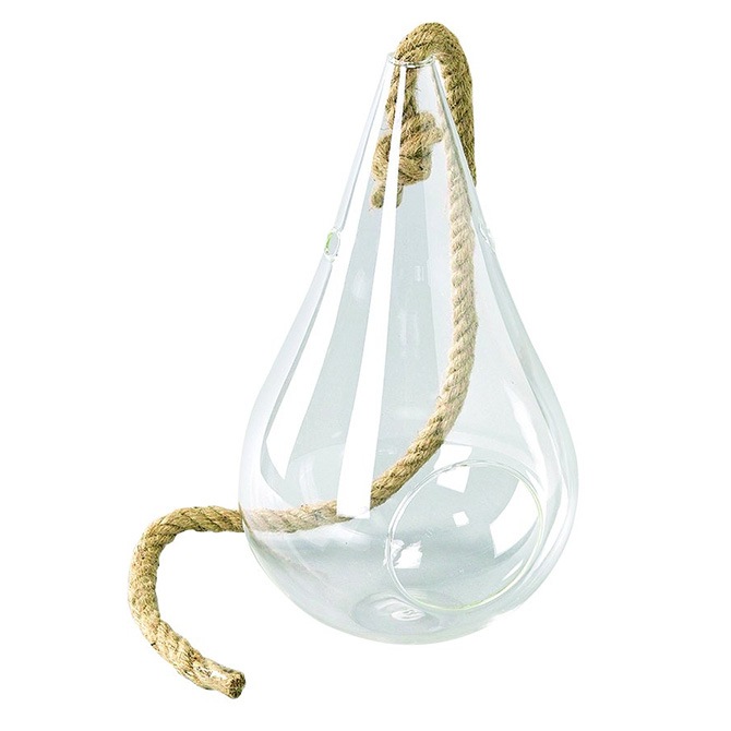 Hanging Vase With The Rope Clear Mサイズ ガラスハンギングベース 商品種別 グリーン 花瓶 フラワーベース Uminecco ウミネッコ