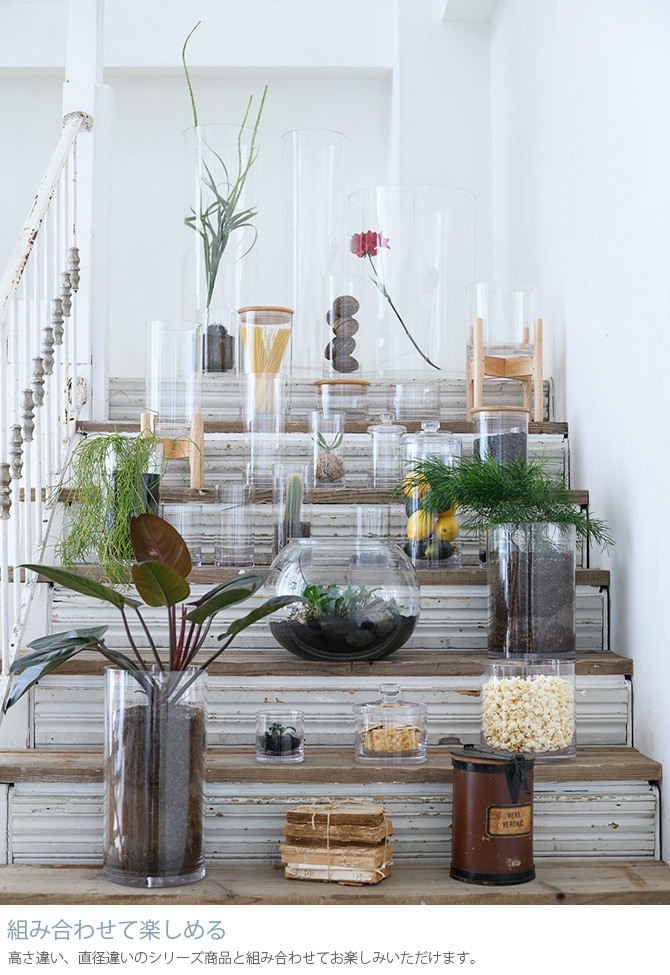 FOYER ホワイエ PVシリンダー 直径20cm×高さ25cm | 商品種別,グリーン