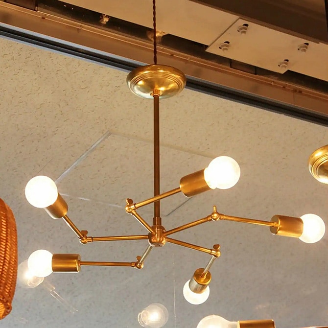 ACME Furniture ե˥㡼 SOLID BRASS LAMP 5ARM BLASS 