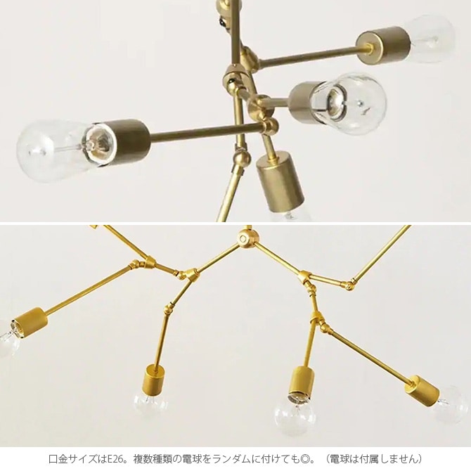 ACME Furniture ե˥㡼 SOLID BRASS LAMP 6ARM 