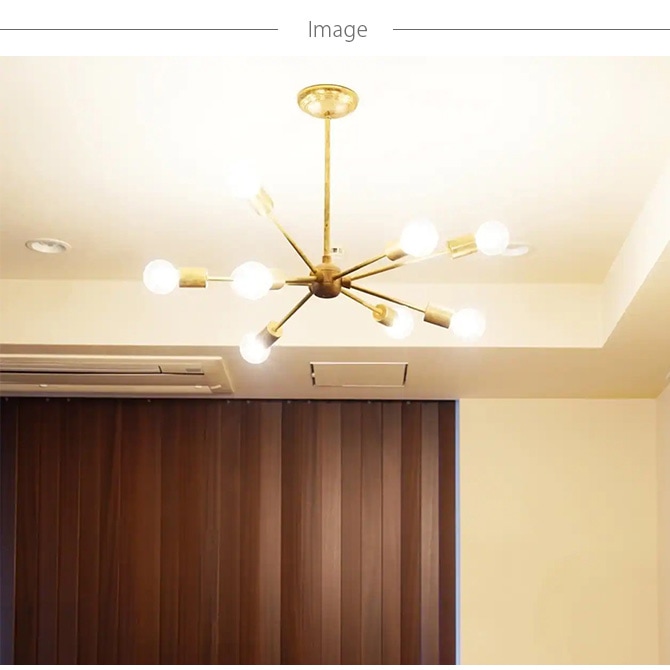 ACME Furniture ե˥㡼 SOLID BRASS LAMP 9ARM 