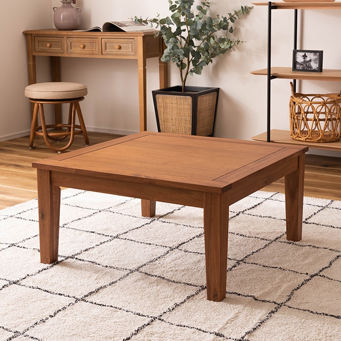 アカシア こたつテーブル 正方形 幅75cm | 商品種別,家具,こたつ