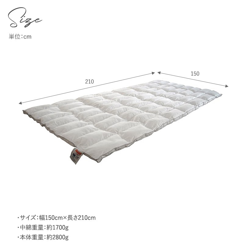 Danfill ダンフィル フィベール 掛布団 シングルサイズ NR-01620