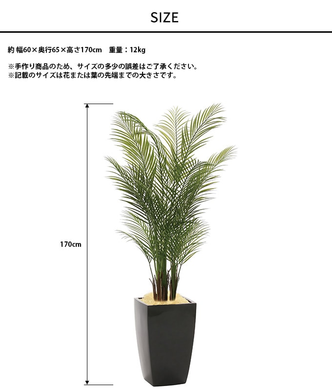 光触媒　人工観葉植物　フェイクグリーン　アーバンアレカパーム1.7m 光触媒 光の楽園 アーバンアレカパーム1.7m(ポリ製)【インテリア